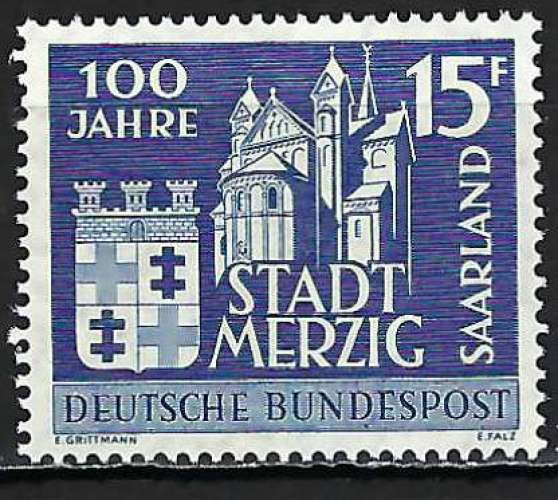 Sarre - 1957 - Y & T n° 383 - MNH