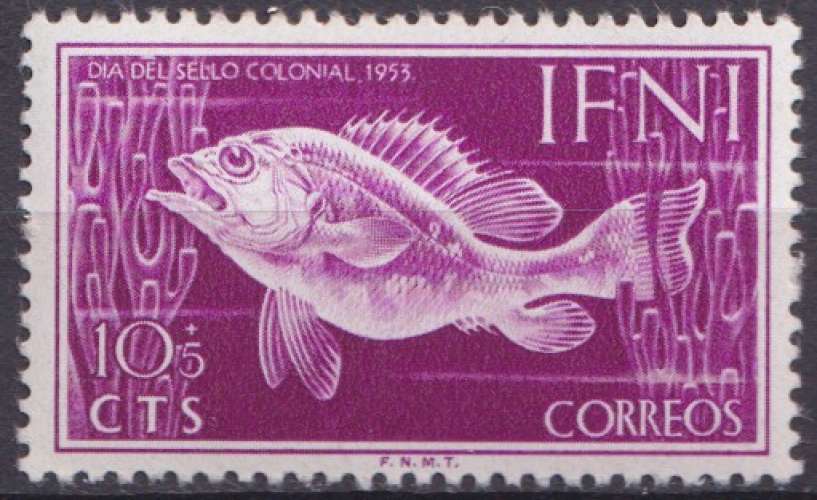 IFNI 1953 Y&T 74 neuf ** - Journée du timbre colonial 