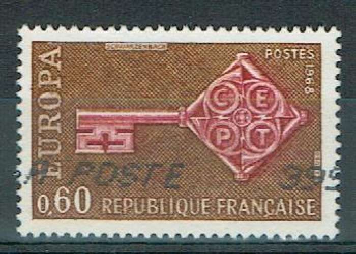 FRANCE 1968 - YT 1557 OBLITÉRÉ EUROPA.