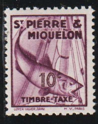 ST PIERRE &MIQUELON Taxe - Y&T N° 33