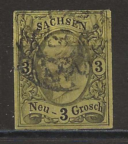 ALLEMAGNE  SAXE   ANNEE 1955 Y.T N°10 OBLI