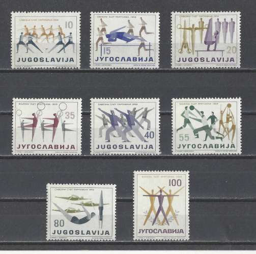 YOUGOSLAVIE.   YT   n° 801/808    neuf *   1959