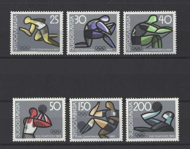 YOUGOSLAVIE.   YT  n° 973/978    neuf **   1964