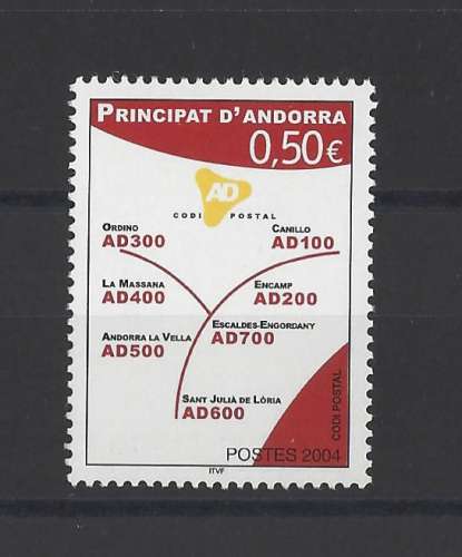 ANDORRE.   YT  n° 601    neuf **   2004