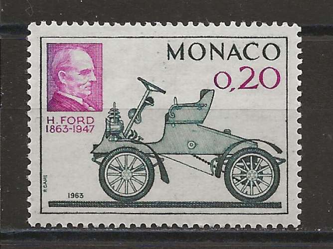 MONACO   ANNEE 1963 Y.T N°632 NEUF** 