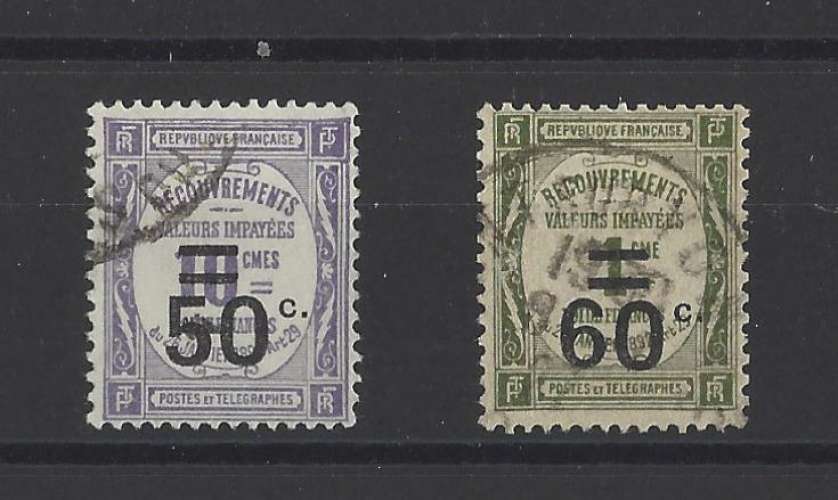 FRANCE.   YT  Taxe n° 51-52   oblitéré   1926