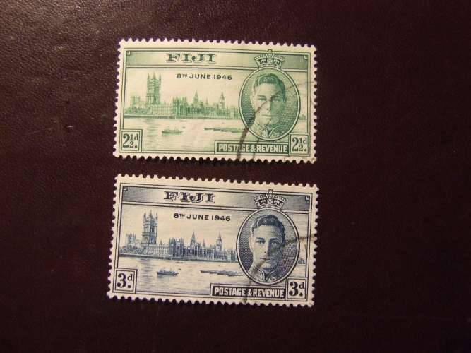 FIJI 1946 VITTORIA USATO