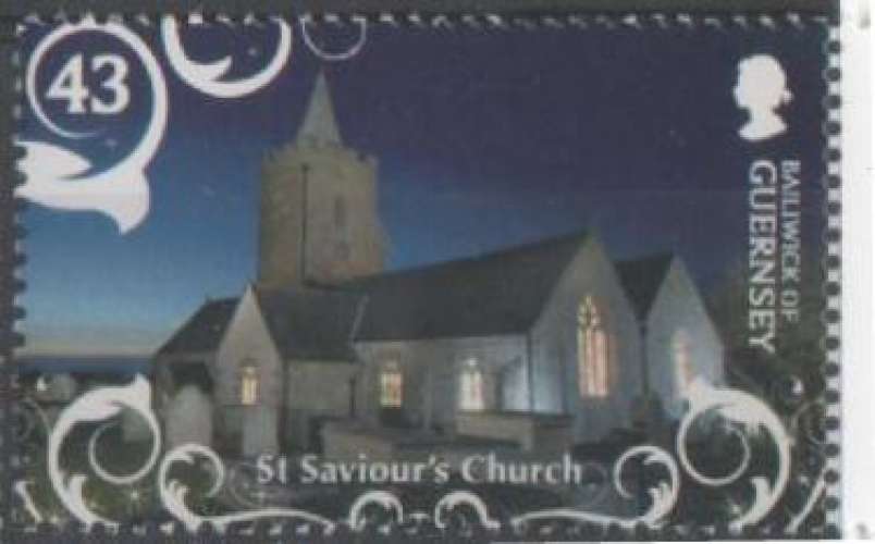 Noël: église de St Saviour, de nuit (2009) - YT 1289 **