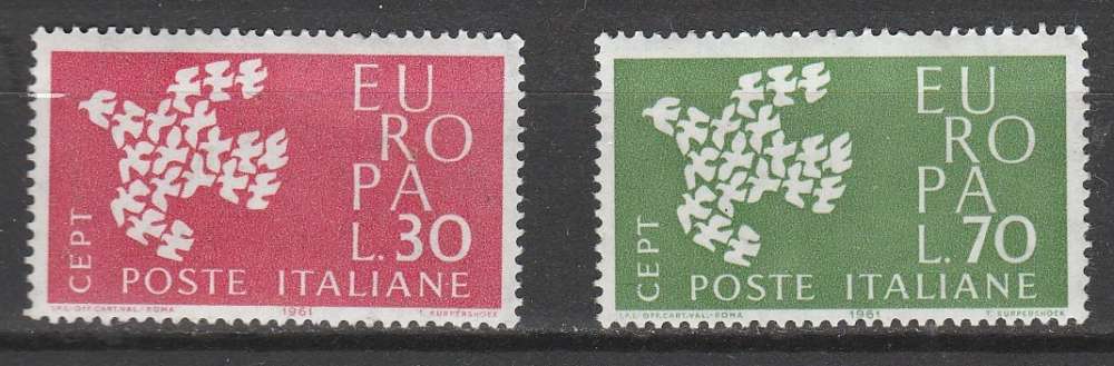 Italie 1961 Europa CEPT  YT 858 et 859 neufs**