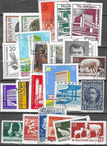 BULGARIE LOT de 25 timbres