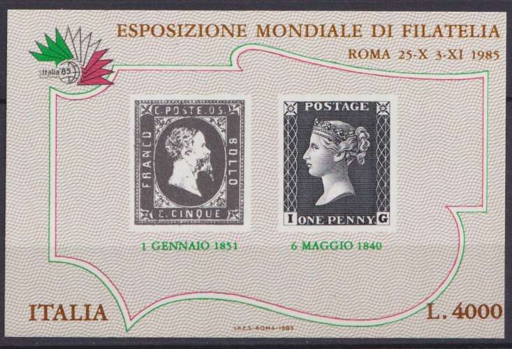Italie B.F. 1985 Y&T 3 neuf ** - Italia 85 
