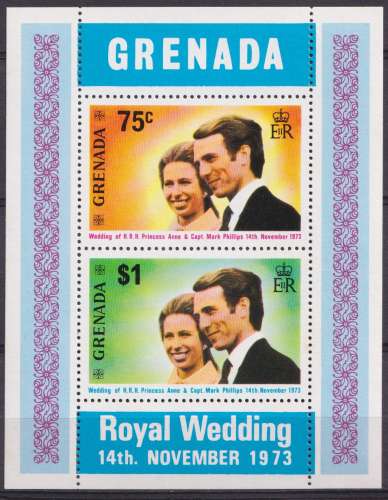 Grenadines B.F. 1974 Y&T 1 neuf ** - Mariage royal 