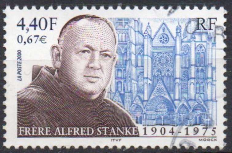 2000 - YT N° 3349 - Alfred Stanke - Cachet rond