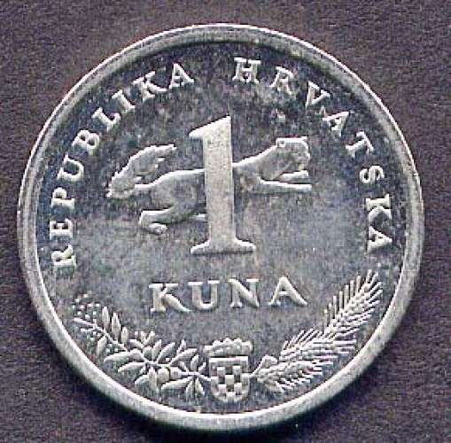 Pièce 1 Kuna Croatie 1999
