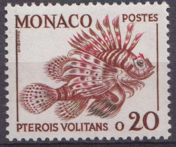 Monaco 1960 Y&T 542 neuf ** - Rascasse volante 