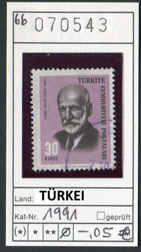 Turquie 1966 - Michel 1991 - oo oblit. - 