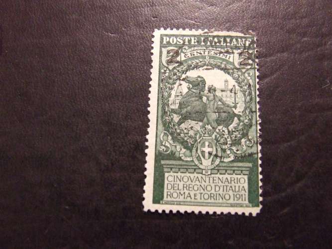 ITALIA 1913 UNITA' SOPRASTAMPATI 2 su 5 c USATO