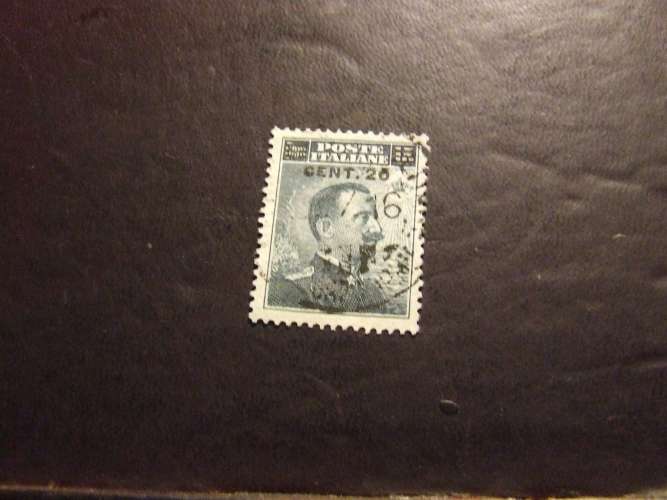 ITALIA 1916 VITTORIO 20 + 15 c USATO
