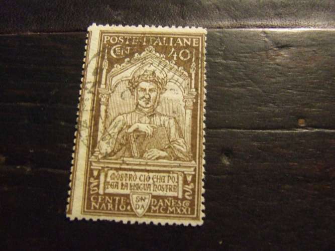 ITALIA 1921 DANTE 40 c USATO