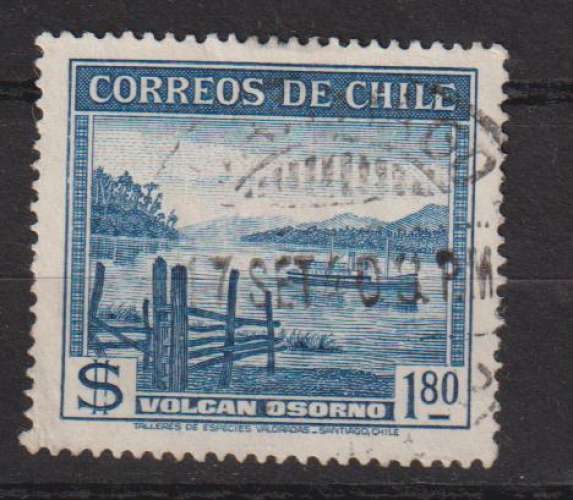 CHILI  Y T N ° 175  oblitéré VOLCAN OSORNO