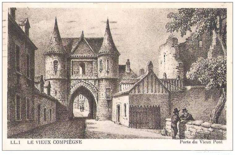 60 - COMPIEGNE - porte du vieux pont
