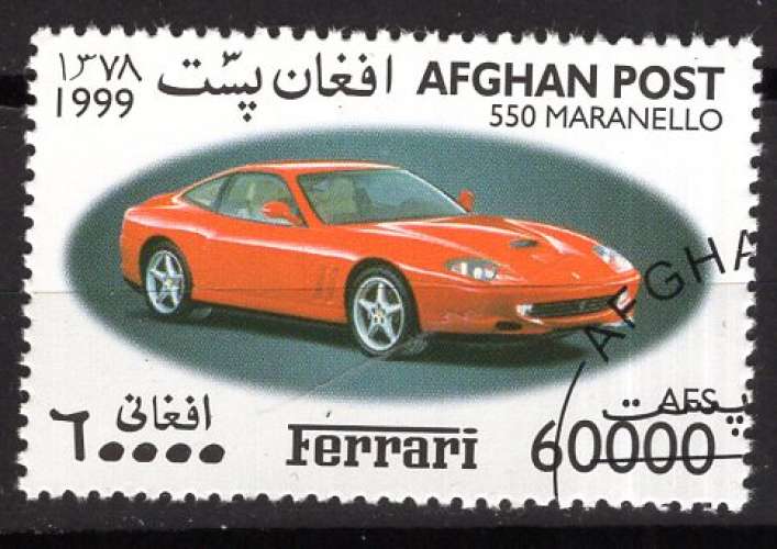 AFGHANISTAN  1999 VOITURE LA FERRARI MARANELLO  OBLITERE