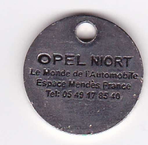Jeton de Caddies - Opel Niort, voir description