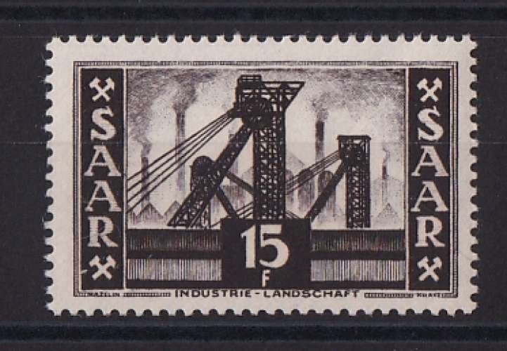 SARRE   Y/T   n° 322   neuf *   1953