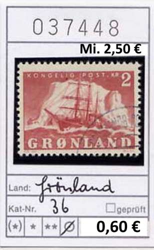 Groenland 1950 - Michel 36 - oo oblit. used