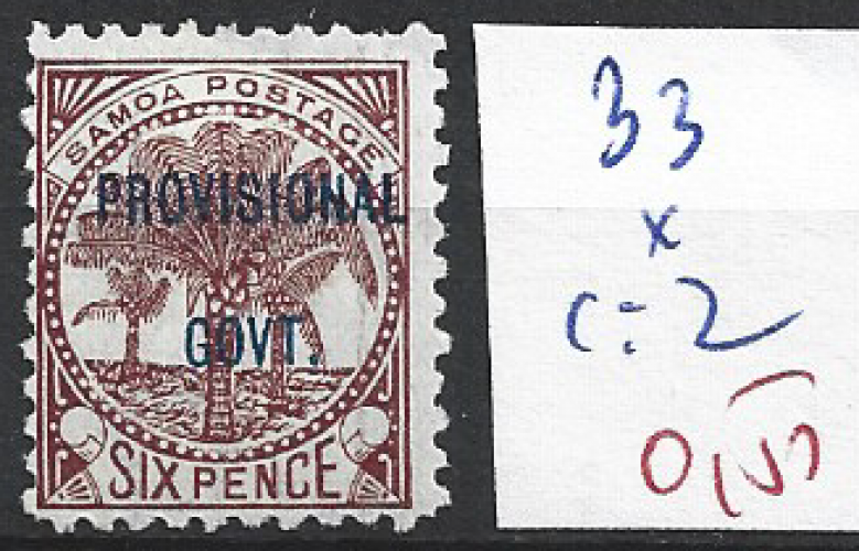 SAMOA 33 * côte 2 €