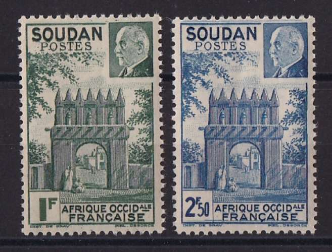 SOUDAN   YT   n° 129/130    neuf **    1941