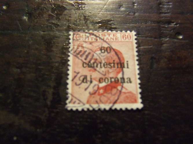 TRENTO TRIESTE 1919 SOPRASTAMPA 60 c su 60 USATO