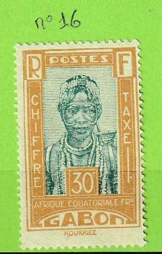 GABON YT TAXE N°16 NSG