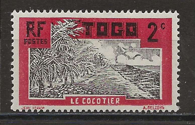 TOGO COLONIE  ANNEE  1924 Y.TN°125 NEUF*   