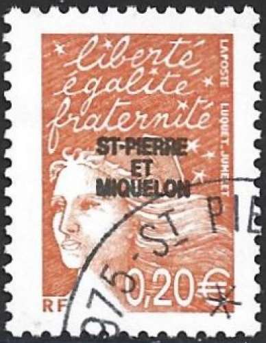 S.P.M - 2002 - Y&T 762 (o) - Cancelled - used 