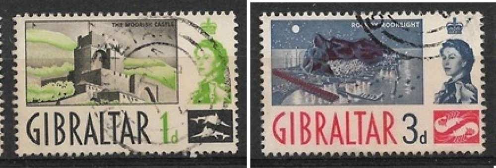 Gibraltar oblitere YT 146 et 149