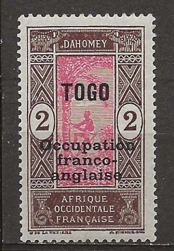 TOGO  COLONIE  ANNEE  1916 Y.TN°85 NEUF*  