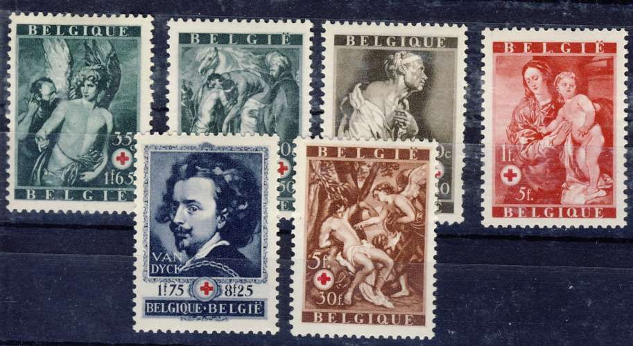 Belg. 1944 - nrs 647 - 652 **