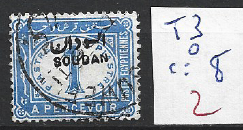 SOUDAN TAXE 3 oblitéré côte 8 €