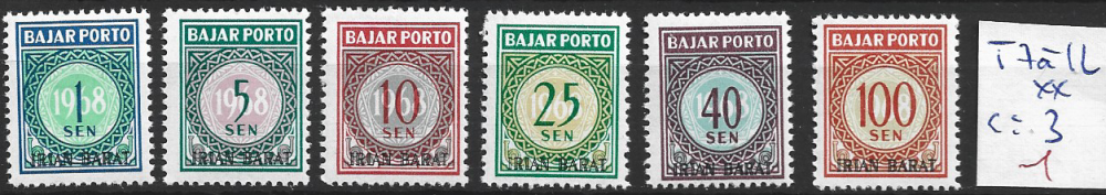 INDONESIE TAXE 7 à 12 ** côte 3 €