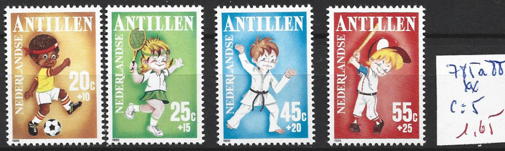 ANTILLES NEERLANDAISES 785 à 788 ** côte 5 €