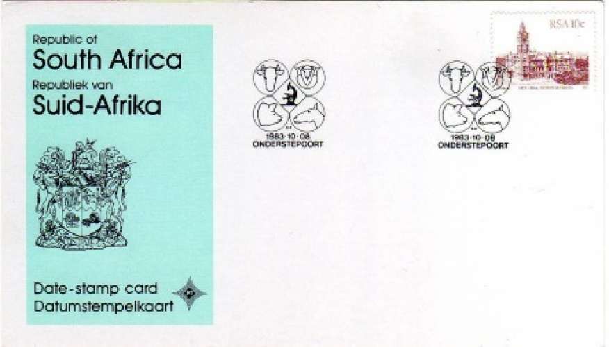 Mairie de Pietermaritzburg, carte-souvenir officielle (1982) - YT 515