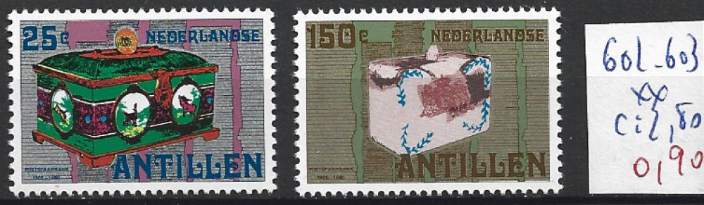 ANTILLES NEERLANDAISES 602-603 ** côte 2.80 €