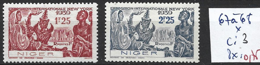 NIGER FRANCAIS 67-68 * côte 3 € 