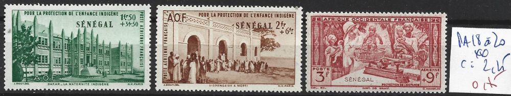 SENEGAL FRANCAIS PA 18 à 20 ** côte 2.25 € 