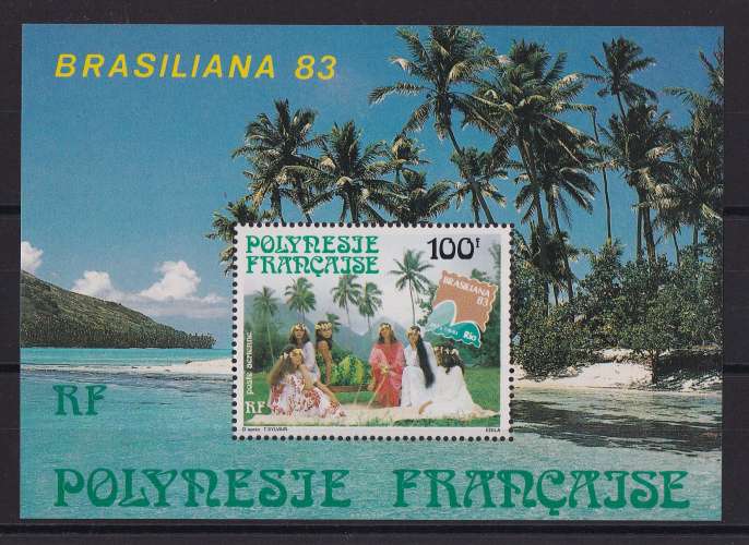 POLYNESIE.   YT  Bloc n° 7   neuf **   1983  (voir détail)