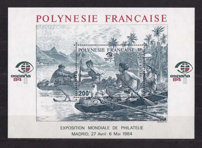 POLYNESIE.   YT  Bloc n° 9   neuf **   1984