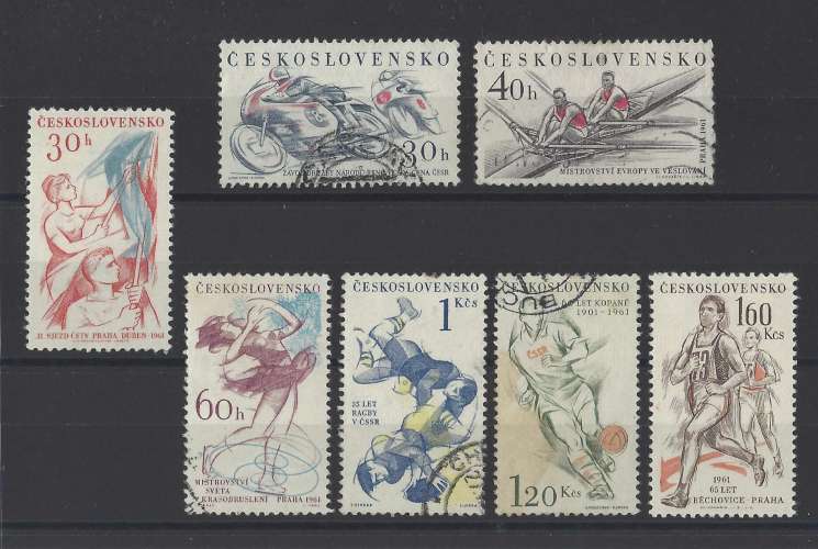 TCHECOSLOVAQUIE.   YT    n° 1125/1131    neuf */oblitéré    1960