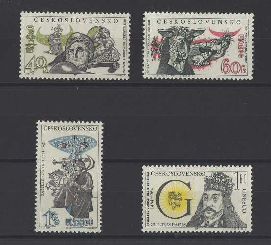 TCHECOSLOVAQUIE.   YT    n° 1327/1330   neuf *   1964