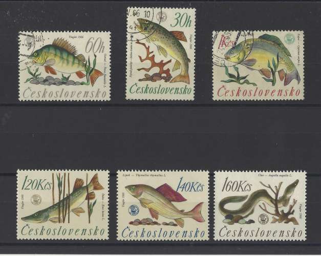 TCHECOSLOVAQUIE.   YT    n° 1475/1480   neuf */oblitéré   1966 
